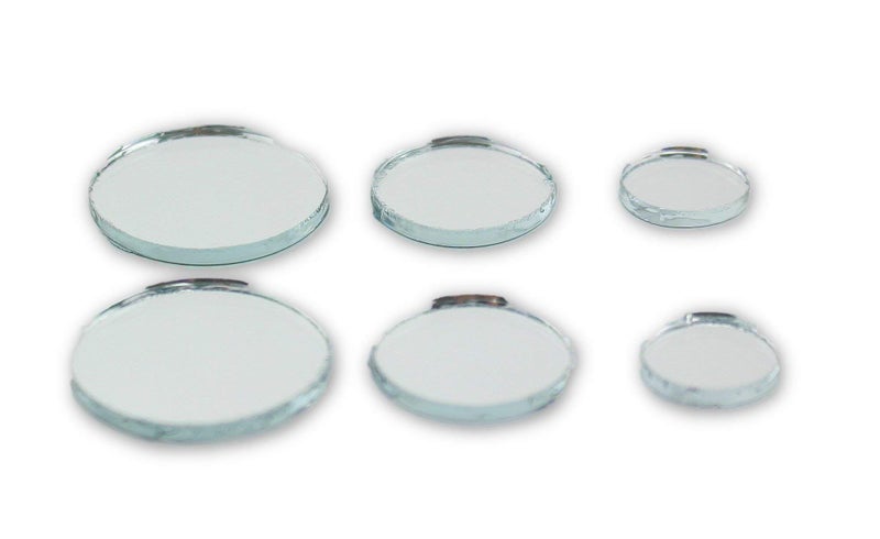 Art Cove Small Mini Round Craft Mirrors Bulk Assortment 1/2, 3/4 & 1 inch 100 Pieces Mirror Mosaic Tiles - Image 2